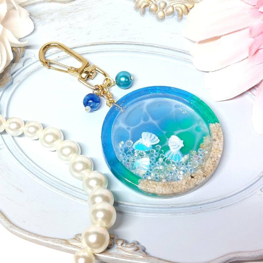 Amazon.co.jp: 016 レジン 海塗り シェイカー キーホルダー
